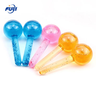 Hot Sales In Amazon OEM Premium Custom Private Label Frozen Cryo Cooling Massager Pink Ice Globes for Face