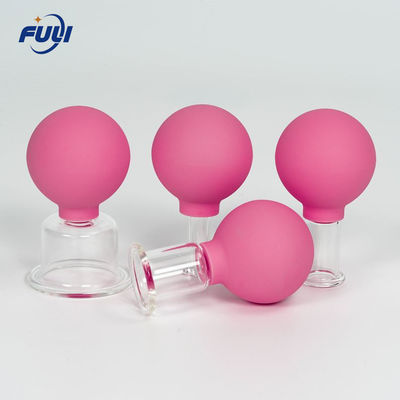 Custom Medical Cuppings Rubber Suction Bulb Anti Cellulite For Body