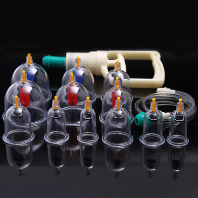 12PCS Plastic Hijama Cupping Set For Body Massage