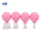 Glass Facial Cupping Set  Silicone Vacuum Suction Massage Cups 2 PCS