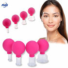 4 Pcs a Set Silicone Anti Cellulite Cup Vacuum Suction Massage Cups Facial Cupping Sets Body Face Massage Kit