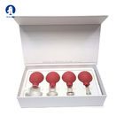 Rust Red Rubber Massage Body Cups Vacuum Cupping Set Glasses Face Skin Lifting Body Facial Cups Vacuum Cupping