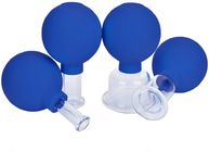 4 Pcs Different Size Face Cupping Equipments Of Traditional Chinese Cupping Silicone Vacuum Therapy Machine Massage Cup