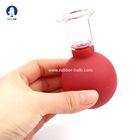 2 Pcs 15/25mm Rust Red Therapy Facial Cellulite Vacuum Cupping Set Silicone Suction Massage Anti Cellulite Cup