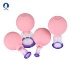 FULI Pain relief body muscle massage cup silicone face vacuum suction therapy glass facial cupping set of 2