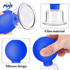 4pcs Different Size Blue Vacuum Cupping Cups Set Rubber Head Anti Cellulite Massage Chinese Therapy Face Cupping Set
