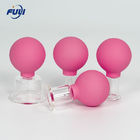 Dual Shape 4pcs Rubber Face Cupping Massage Set Vacuum Facial Cupping Cup