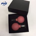 A Set Of Two Different Size Cupping Therapy Sets Silicone Anti Cellulite Cup Vacuum Suction Massage Cups Facial Cupping