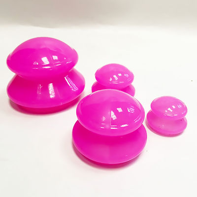 4piece Different Size Silicone Massage Cupping Set, Strong Vacuum Suction Cups Anti Cellulite Cups With Portable Package