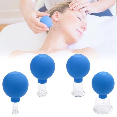 15/25/35/55mm Medical Facial Silicone Hijama Vacuum Pump Anti Cellulite