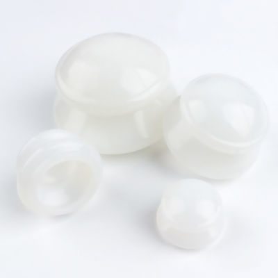 4pcs Anti Cellulite Cupping Cups Set Silicone Jar Vacuum Cupping For Body Face Neck