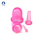 Chinese Anti Cellulite Fat Reducing Facial Cupping Cup 4 Pieces Cupping Therapy Body Massage Silicone Cupping Set