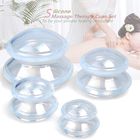 Silicone Vacuum Suction Massage Cups With Cup Glasses