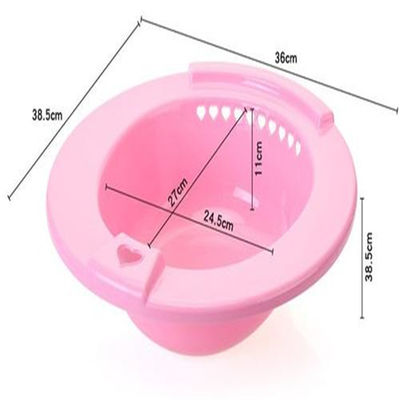 Sitz Bath For Toilet Seat, Foldable Squat Free Sitz Bath Ideal For Pregnant Postpartum Care &amp; Yoni Steam Seat