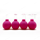 2 Pieces Glass Cupping Set, Facial Cupping Cups Glass Silicone Cupping Cups Vacuum Suction Cupping Cups For Face Skin