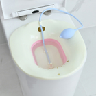 Postpartum Care Toilet Seat Sitz Bath Deep Enough Relieve Pain with Flusher