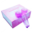 OEM Premium Custom Private Label Frozen Cryo Cooling Massager Pink Ice Globes for Face