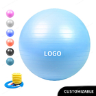 Pvc Explosion Proof Fitness 45cm  17.7inch Yoga Ball With Air Pump Exercise Ball Exercise Equipment Yoga Ball