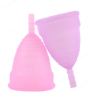 Medical Silicone Menstrual Reusable Period Cups 2pcs Soft Flexible with 1 Storage