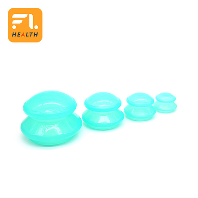 4pcs Silicone Cupping Therapy Sets Cups Massage Professional Vacuum Cupping Anti Cellulite Suction Cup For Facial Body