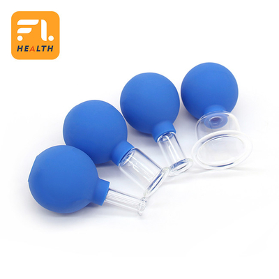 2 Pcs Silicone Massage Cupping Anti Cellulite Set Facial Vacuum Suction Cups Multiple Uses For Muscle Knee Pain