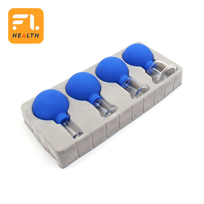 2 Pcs Silicone Massage Cupping Anti Cellulite Set Facial Vacuum Suction Cups Multiple Uses For Muscle Knee Pain