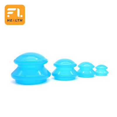 4 Pcs Silicone Massage Cupping Set Vacuum Cupping Acupuncture Cupping Therapy Set Professional Body Massage Cup