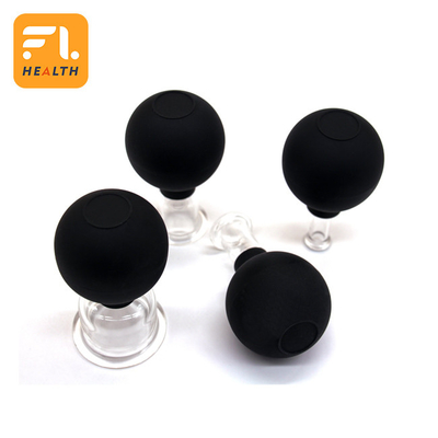 4 Pcs 15/25/35/55mm Cupping Facial Therapy Set Silicone Suction Massage Cup Vacuum Massage Cup To Anti Cellulite