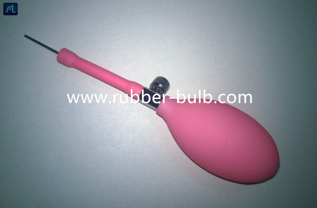 OEM Color Rubber PVC  Air Inflatable Bulb Air Hand Pump Air Puffer Ball With Metal Needle