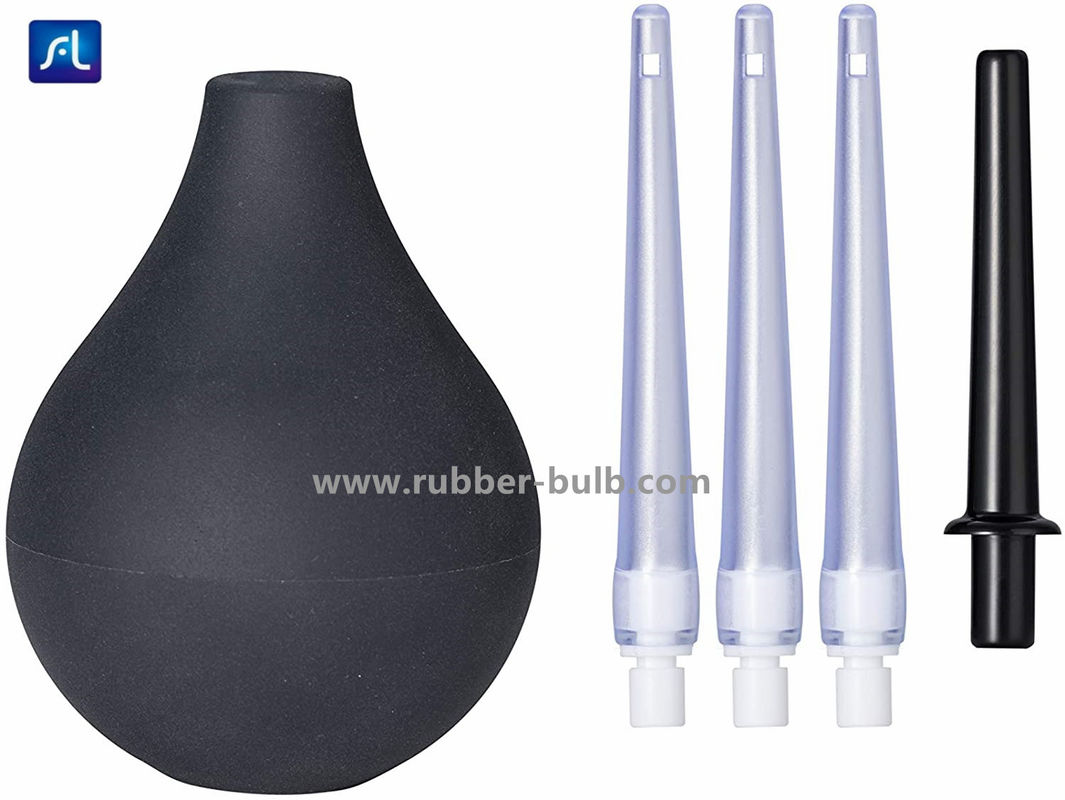 Men Women 224ml Enema Bulb Kit With 4 Replaceable Nozzles
