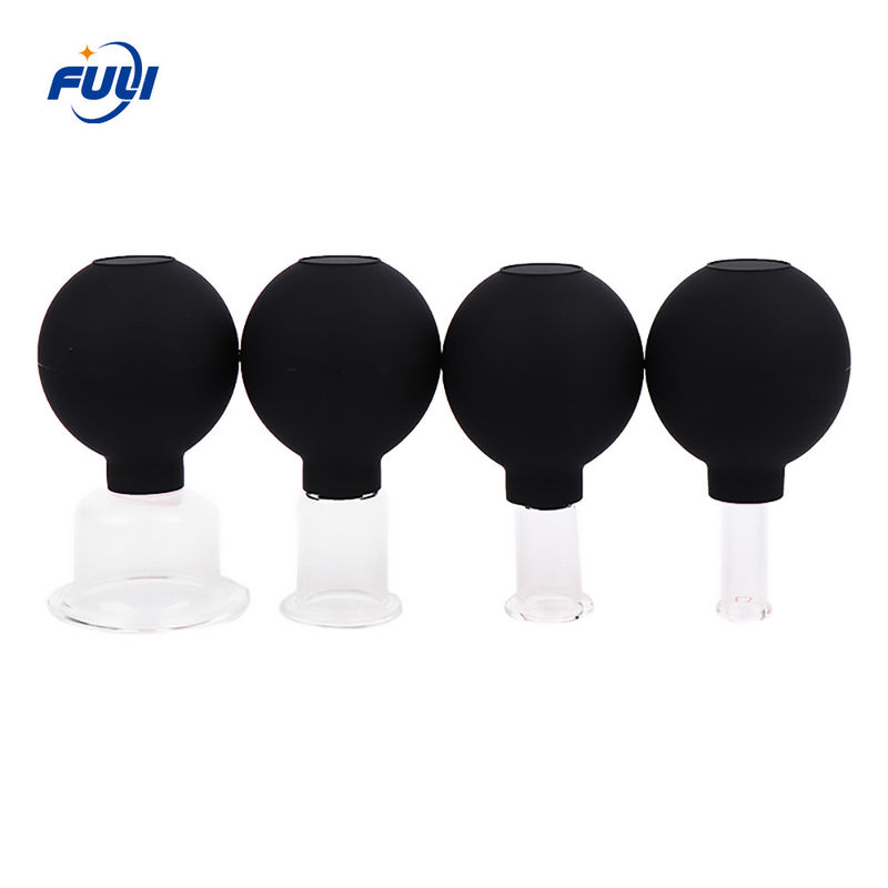 15/25/35/55mm 4 Pcs Glass Thicken Suction Cups Jar Different Size Full Body Massager Massage Vacuum Cupping Device