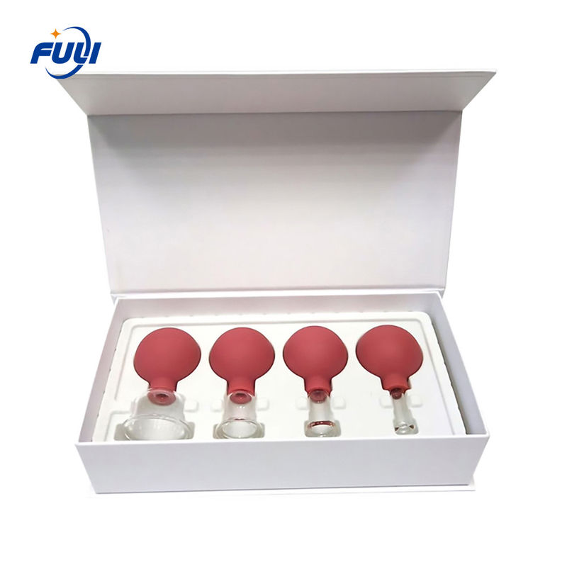15/25/35/55mm 4 Pcs Silicone Cups Massage Therapy Cup Reusable Facial And Body Cupping Device