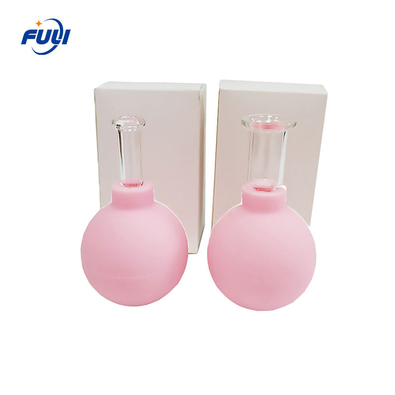 4 Pieces Glass Cupping Set Glass Silicone Cupping Cups Massage Vacuum Suction Cupping Cups For Body Vacuum Cupping Set