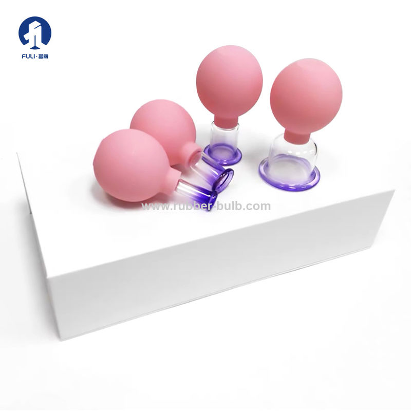 FULI Rubber Suction Bulb Syringe Facial Mask Face Beauty Bulb Wrinkle Remover Face Lifting Boady Massage