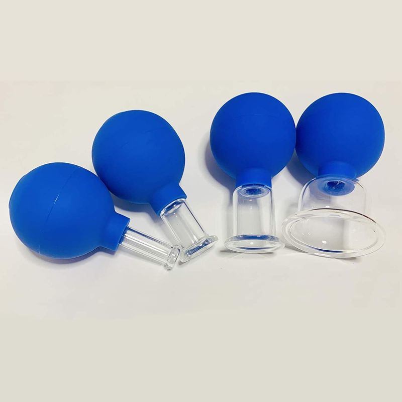 4Pcs Silicone Massage Cups Anticellulite Set Vacuum Cupping Set Massageador Facial Massage Cups Chinese Suction Cups