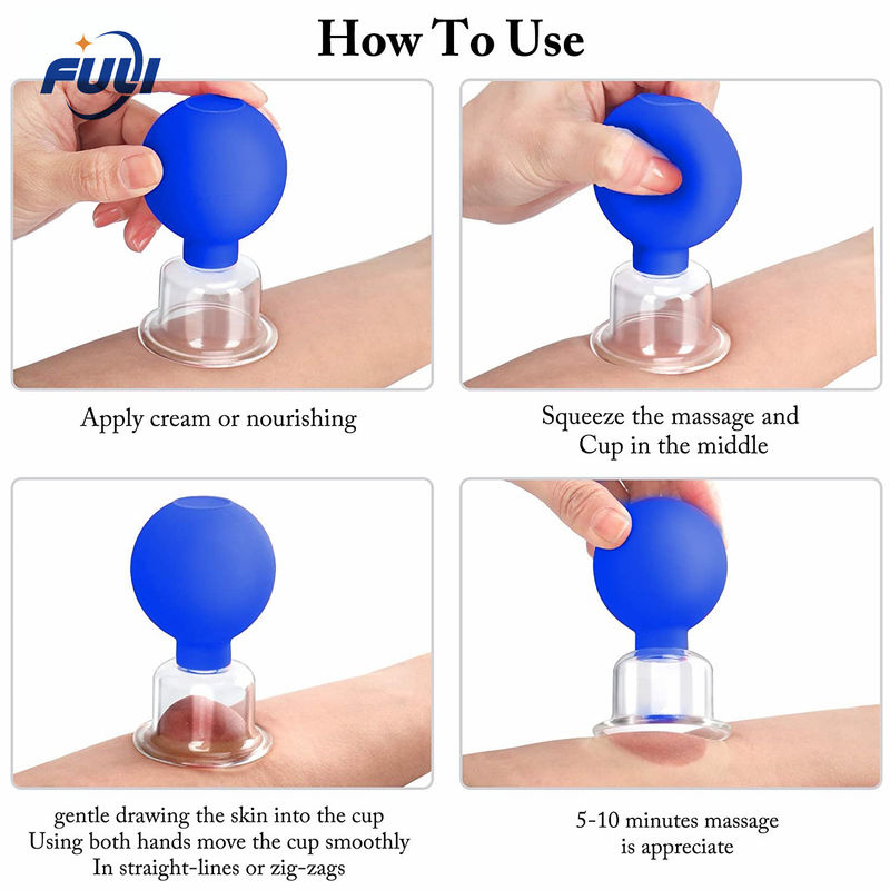 Rubber suction Vacuum Facial Silicone Cupping Without Fire Massager Cellulite Vacuum Suction Silicone