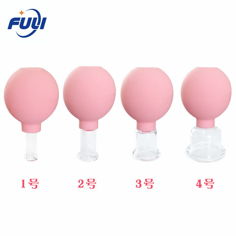 4 pcs Custom Medical Device Cuppings Set For Body Anti Cellulite Silicone Vacuum Massage Suction Cupping For Therapy