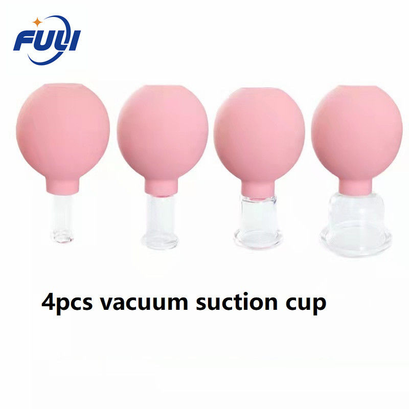 4 Pcs A Set Favorable Reusable Bap Free Silicone Massage Suction Cups Silicone Facial Cupping Therapy