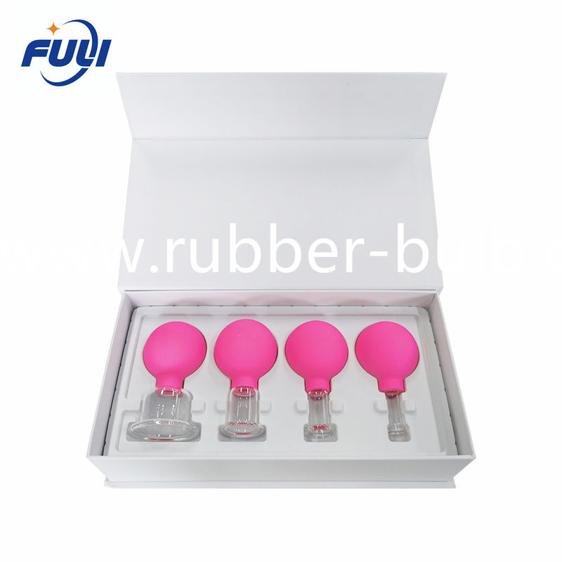 A Set Of Four Different Size Vacuum Cupping  Massagepromote Blood Circulation Face Sucker Suction Cup Therapy Set