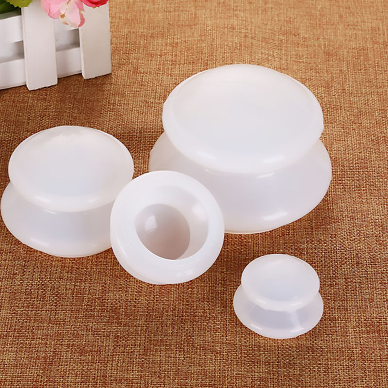 4pcs Professional Silicone Cupping Therapy Set Anti Cellulite