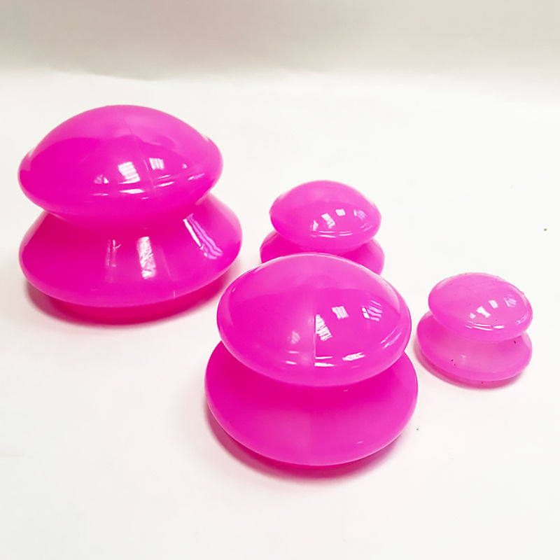 Household Therapy Suction Silicone Cupping Set 1.8in 2.4in 3in 3.9 Inches