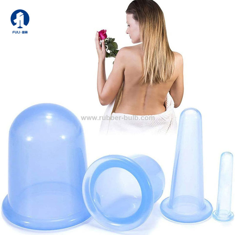 4 Pcs Different Size Anti Cellulite Cups - Silicone Cupping Therapy Set  Full Body Vacuum Massage Kit For Professional