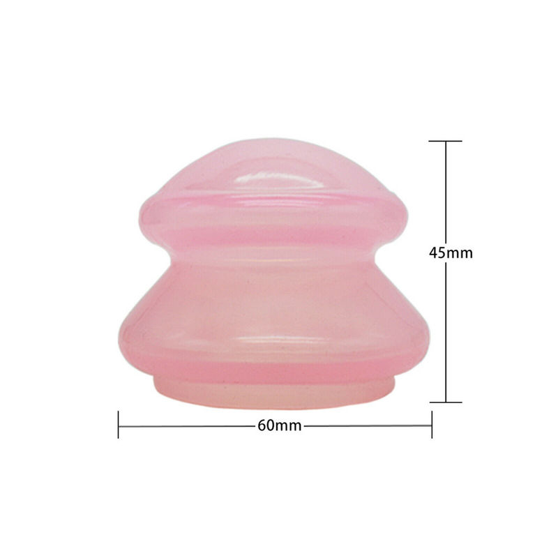 Set Of 4 Pcs Different Size  Chinese Acupuncture Cupping Silicone Rubber Massage Cellulite Therapy