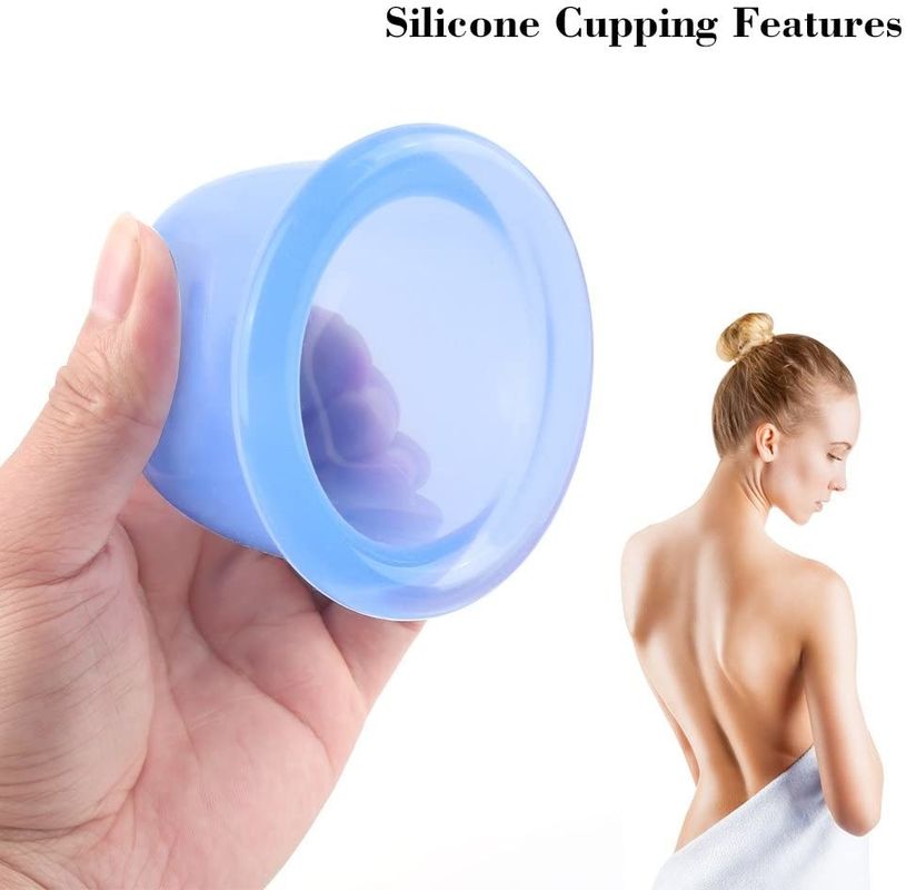 Anti Cellulite Oil Vacuum Silicone Massage Cupping Cups 1.8/2.4/3/3.9inches