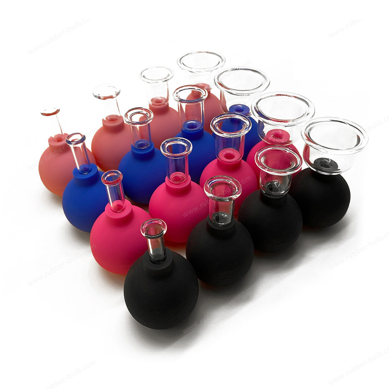 Facial Beauty 55cm Silicone Glass Cupping Cups