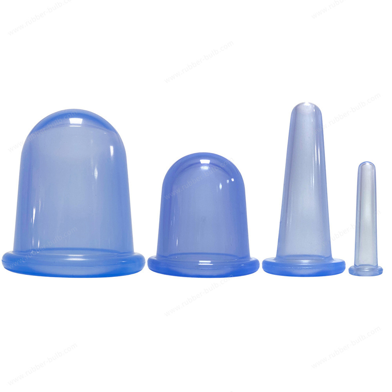 Reusable Moisture Absorption Facial Silicone Cupping Kit Different Colors Oem Package