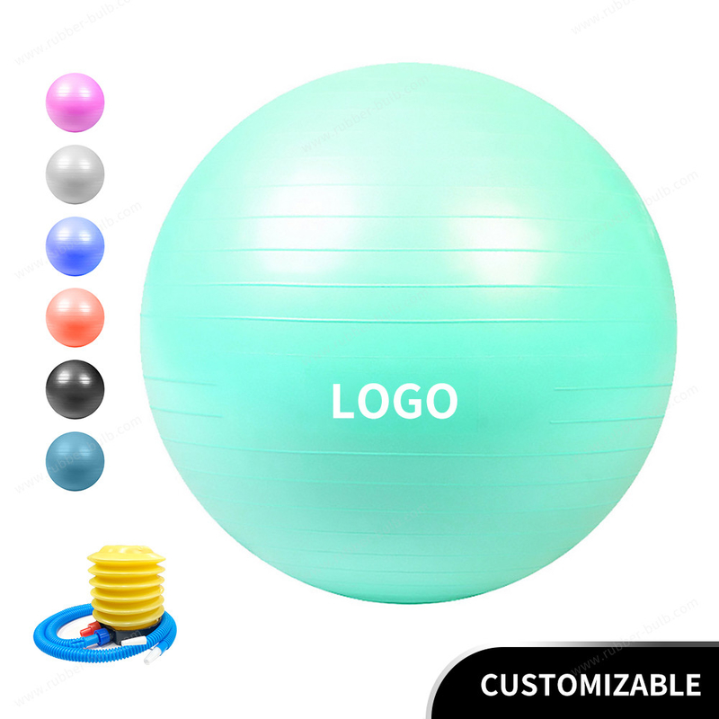 Anti Burst Pvc 55cm 21.7 inch Exercise Yoga Ball With Pump Swedish ball therapy ball stability ball