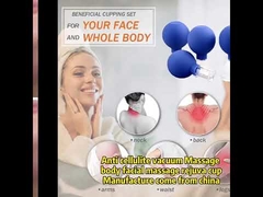 4 Size Anti Cellulite Facial Glass Cupping Therapy Set